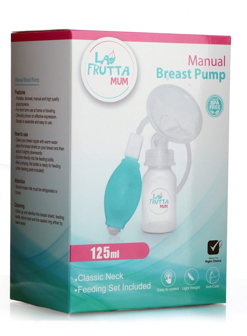 La Frutta Mum Manual Breast Pump 125ml - Classic Neck - Image 3