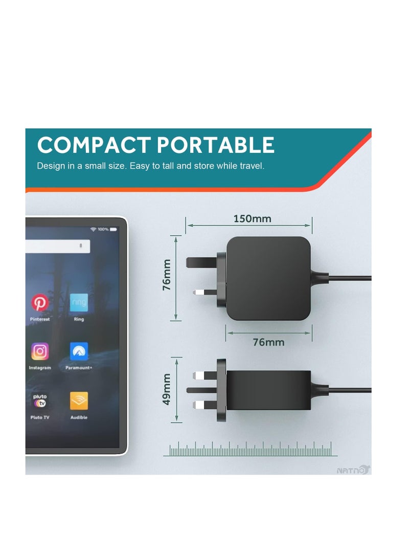 Terabyte شاحن محول تيار متردد 65 واط لجهاز Lenovo IdeaPad 330 330s 320 310 100 110 110S 120 120S 510 S340 S145 710S، Flex 3 4 5 6 كابل طاقة بقطر 4.0 * 1.7 مم - Image 5