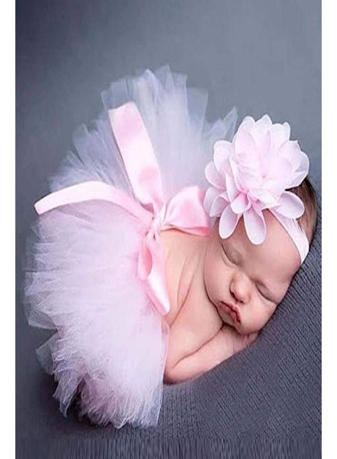 2-Piece Tutu Skirt With Headband Set Shaggy Skirt Children's Photography Costume Studio Baby Photo Costume - Image 2