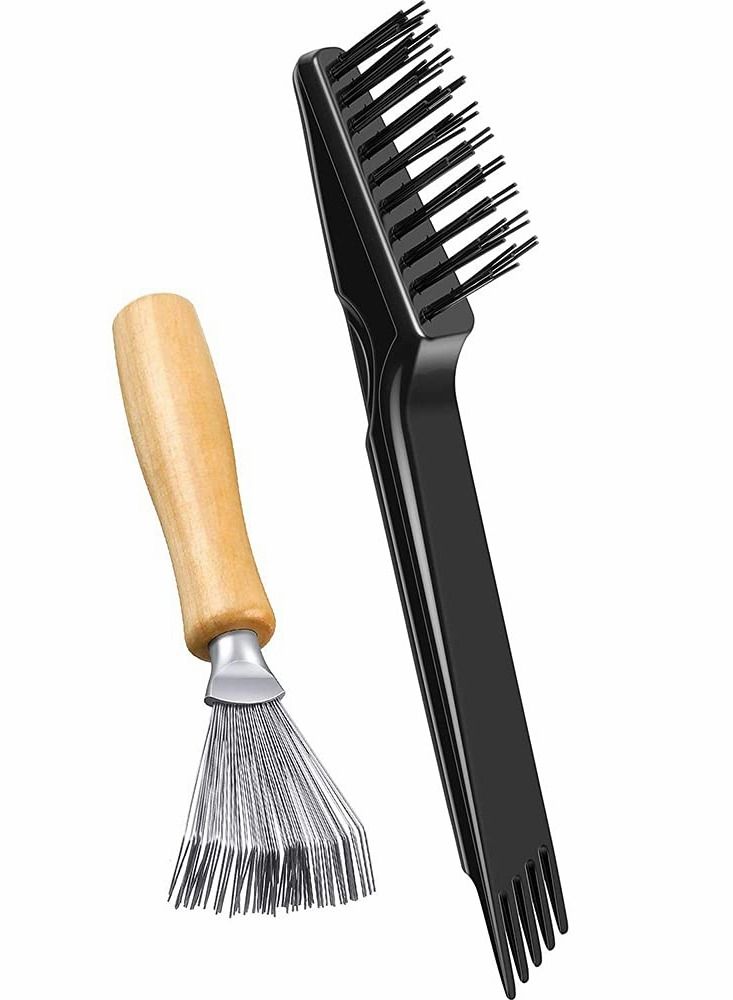 Y&D 2 Pieces Hair Brush Cleaning Tool Comb Cleaner Mini Remover for Removing Dust Home and Salon Use - Image 1