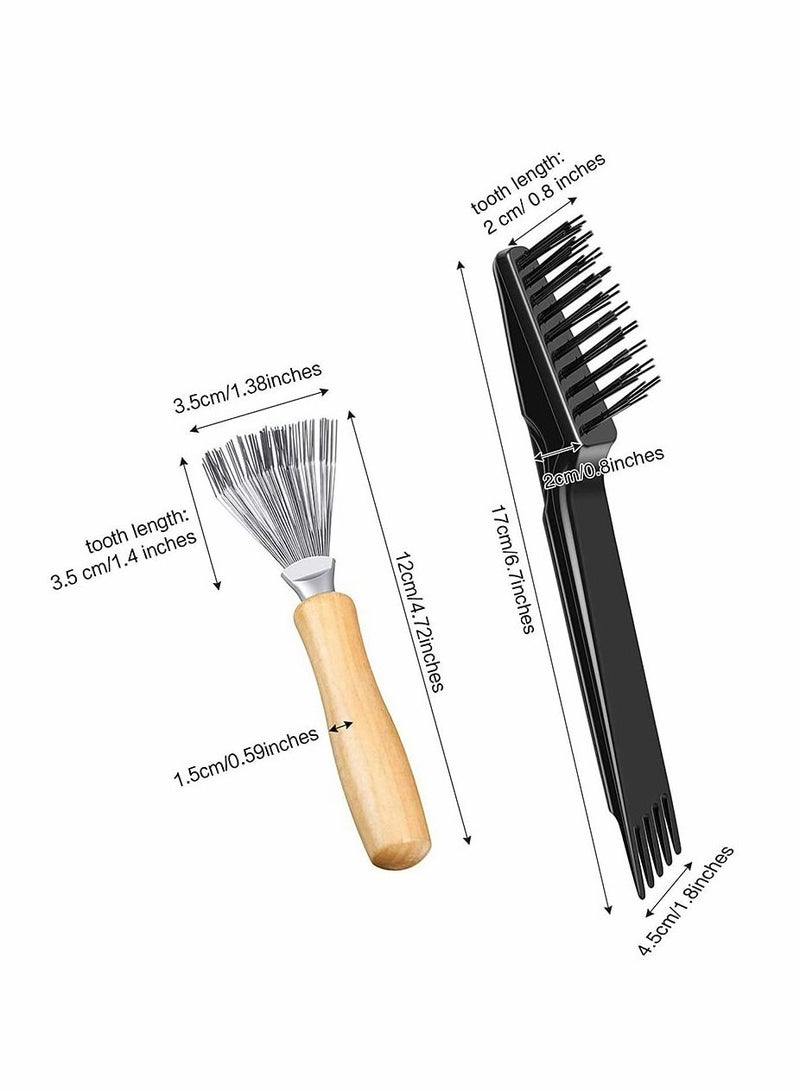 Y&D 2 Pieces Hair Brush Cleaning Tool Comb Cleaner Mini Remover for Removing Dust Home and Salon Use - Image 5