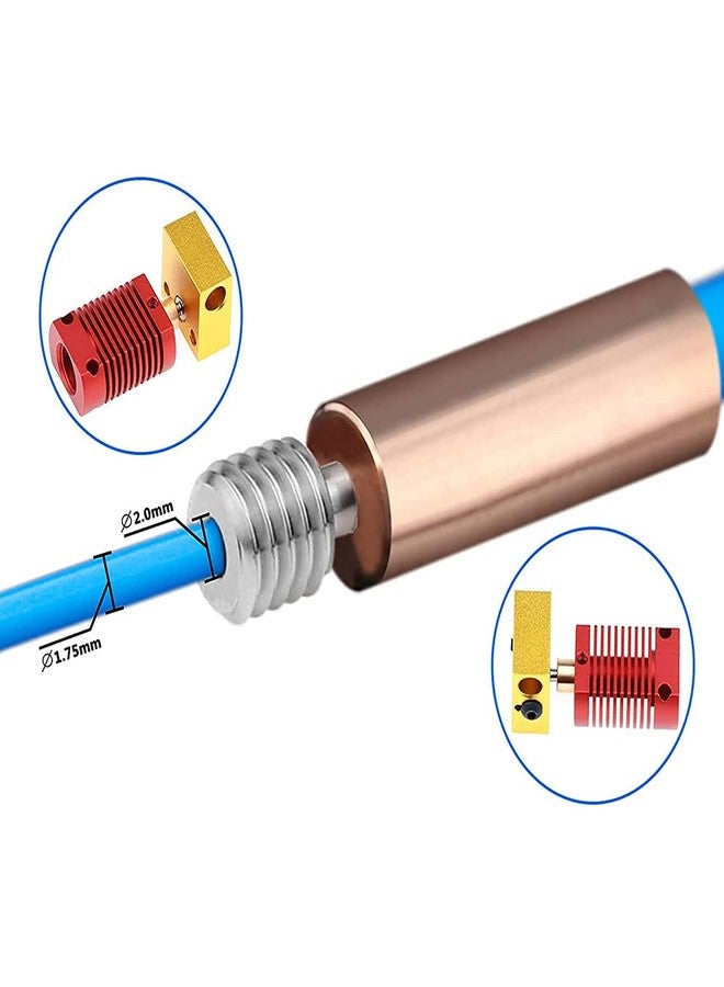 POLISI3D All Metal Bimetal Heatbreak Copper Titanium TC4 Throat High Temperature for Creality 3D Printer CR10 S4 S5 Ender 3 V2 Ender3 pro Ender 5 CS3 Hotend Upgrade - Image 4
