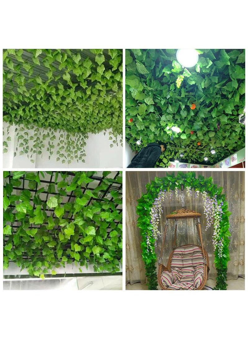 Generic Artificial flowers rattan leaves wall decoration plant  - Image 3