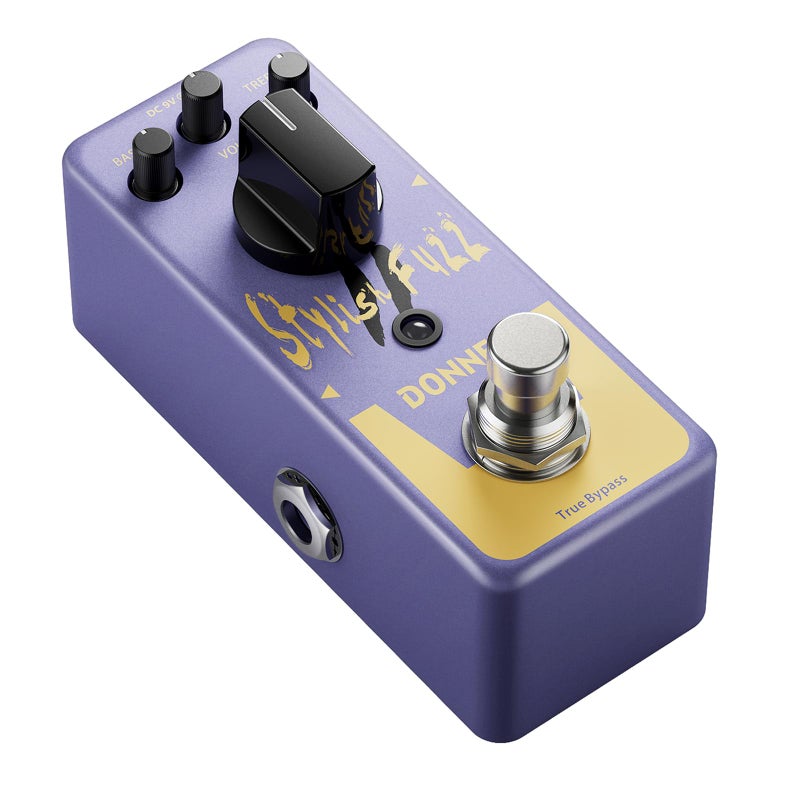 Donner Fuzz Guitar Pedal Classic Stylish Fuzz Mini Effect Pedal for Electric GuitarBass True Bypass - Image 2
