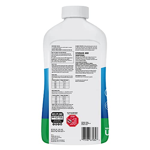HTH 67084 Pool Care Algae Guard Advanced, All Algae Eliminator for Swimming Pools - Fast-Acting, Destroys & Prevents Green, Black & Mustard Algae, Keeps Pool Water Crystal Clear, 32 fl oz - Image 2