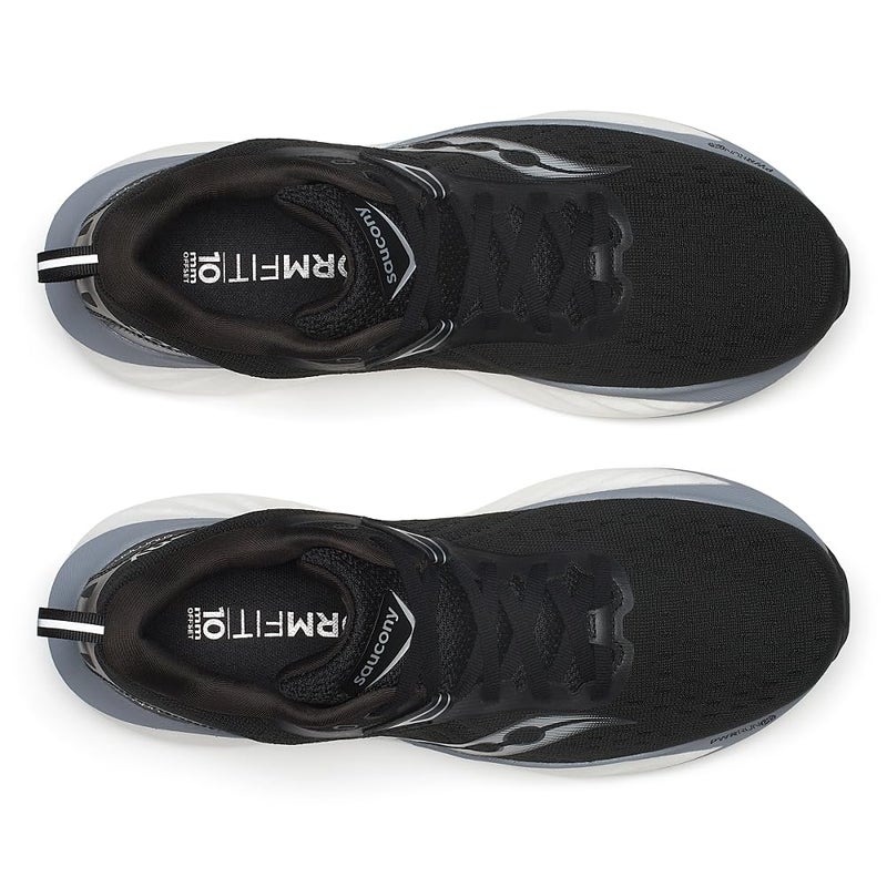 Saucony Men's Triumph 22 Sneaker, Black/White, 8 - Image 5