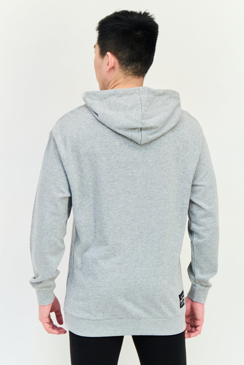 Paul Frank هودي بأكمام طويلة للرجال بشعار العلامة التجارية، رمادي - Image 2