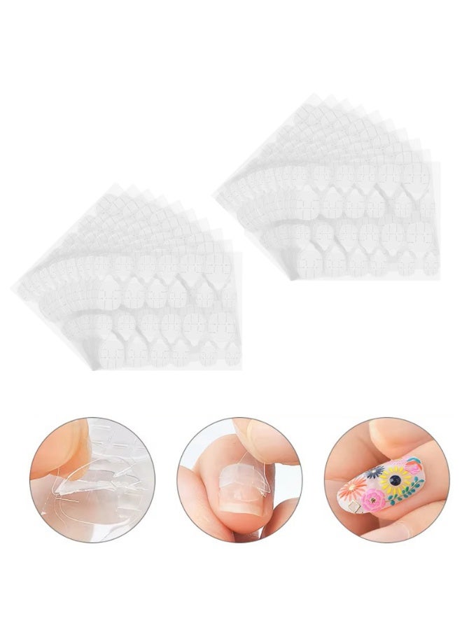480-Piece Double Sided Nail Sticker Nail Glue DIY Manicure Wearable Fake Nail Gel Sticky Tape - Image 1