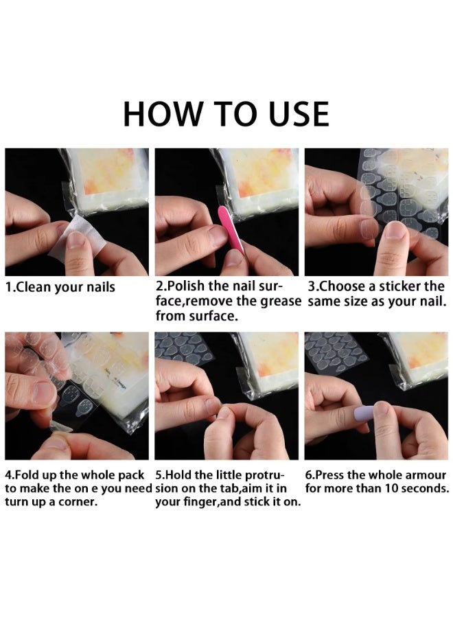 480-Piece Double Sided Nail Sticker Nail Glue DIY Manicure Wearable Fake Nail Gel Sticky Tape - Image 5
