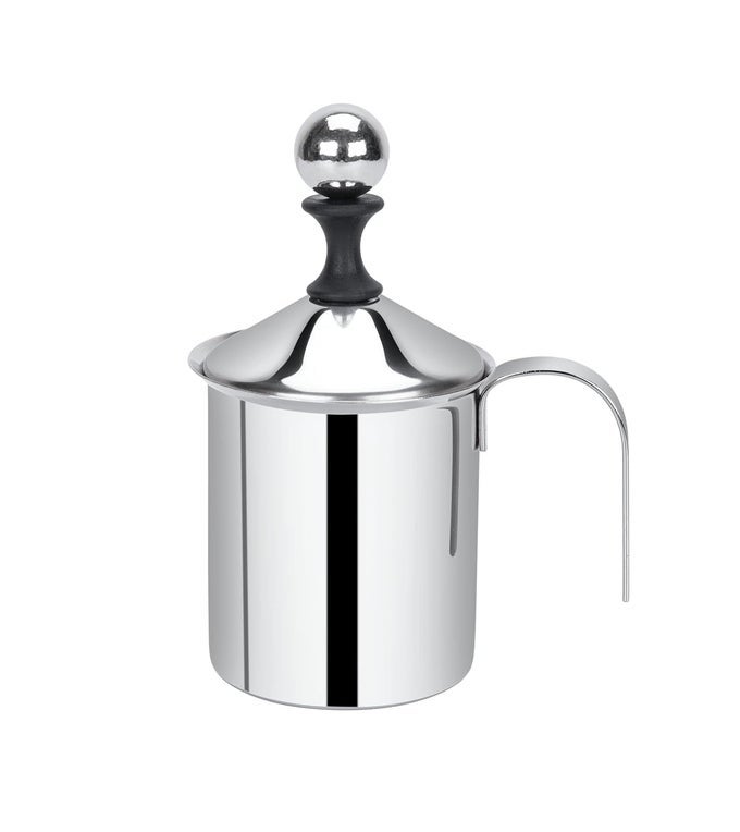 MILK FROTHER HANDHELD COFFEE MILK FROTHER STAINLESS STEEL DOUBLE FROTH PUMPERS MANUAL OPERATED MILK FOAM MAKER FOR CAPPUCCINO COFFEE HOT CHOCOLATE1 PCS125 X 10 CM