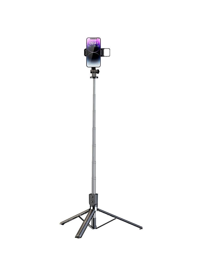Self portrait pole tripod handheld portable mobile phone Self portrait pole shooting bracket with fill light - Image 5