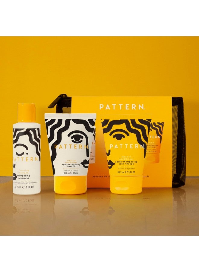 باترن مجموعة سفر من باترن بيوتي من تريسي إليس روس للشعر المجعد والمتعرج، 3أ-4ج، تتضمن بلسمًا يُترك على الشعر 3 أونصة، وبلسمًا مكثفًا 3 أونصة، وشامبو منظف 3 أونصة - Image 5
