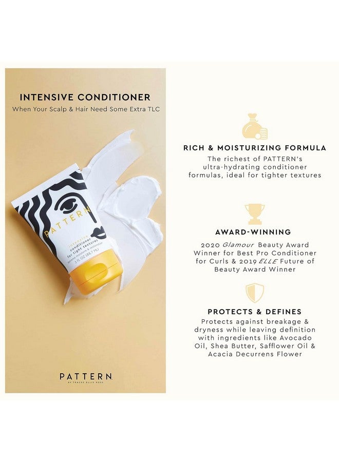 باترن مجموعة سفر من باترن بيوتي من تريسي إليس روس للشعر المجعد والمتعرج، 3أ-4ج، تتضمن بلسمًا يُترك على الشعر 3 أونصة، وبلسمًا مكثفًا 3 أونصة، وشامبو منظف 3 أونصة - Image 4