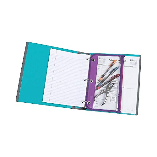 Staples Better 1-Inch, 3-Ring View Binder, Holds up to 275 Sheets, 1 Interior Pocket, Perfect 3-Ring Binder for Reports (Teal) - Image 4