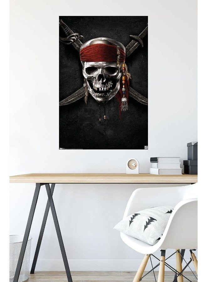 Home Trove Trends International Pirates Of The Carribbean 4 Teaser Wall Poster 22.375" X 34"  - Image 4