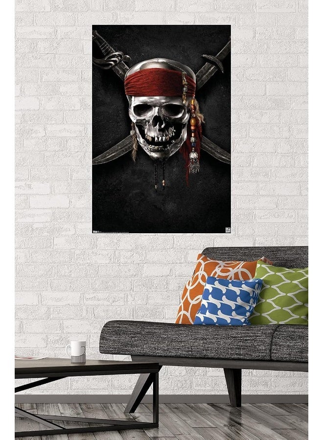 Home Trove Trends International Pirates Of The Carribbean 4 Teaser Wall Poster 22.375" X 34"  - Image 2