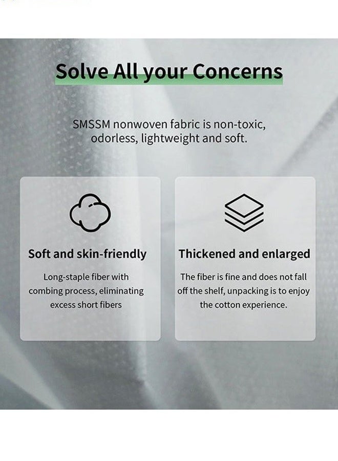 ARSTID Disposable Bed Sheets for Travel, Portable Disposable Bedding Set with Bed Sheet*1/Quilt Cover*1/Pillowcases*2 Disposable Bed Sheets King Size for Travel Business Trip Camping Hotel (4PCS - 1PACK) - Image 4