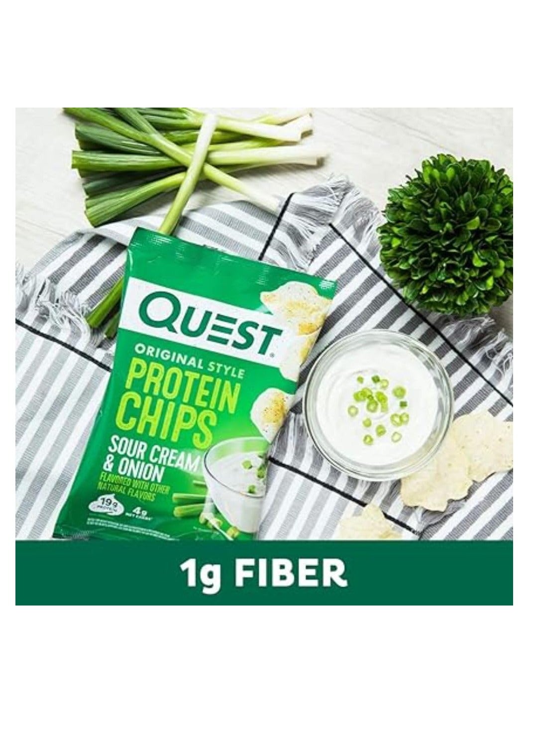 Quest Original Style Protein Chips Sour Cream & Onion ( 32G Pack Of 8 )