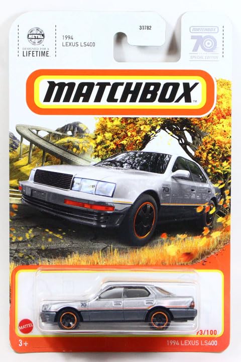 MATCHBOX 2023 #093 1994 Lexus LS400 Silver Matchbox <70 YEARS> - Image 5