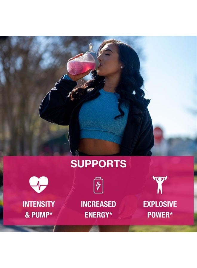 Honey Badger Pre Workout Powder, Keto Vegan Preworkout for Men & Women with Vitamin C for Immune Support, Beta Alanine & Caffeine, Sugar Free Natural Energy Supplement, Wild Berry, 30 Servings  - Image 3
