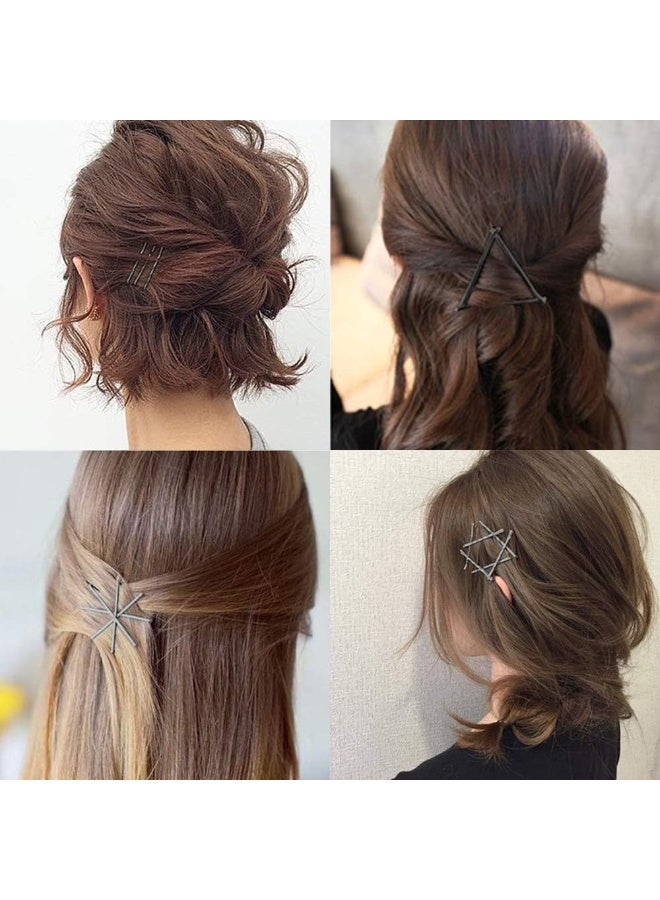 24 Pieces Hair Bobby Pins – Black Hair Grips, Straight Plate Hair Pins for Hair Styling – U Shaped and Flat Hair Clips for Girls, Women, Kids – Secure and Durable Hair Accessories Set - Image 2