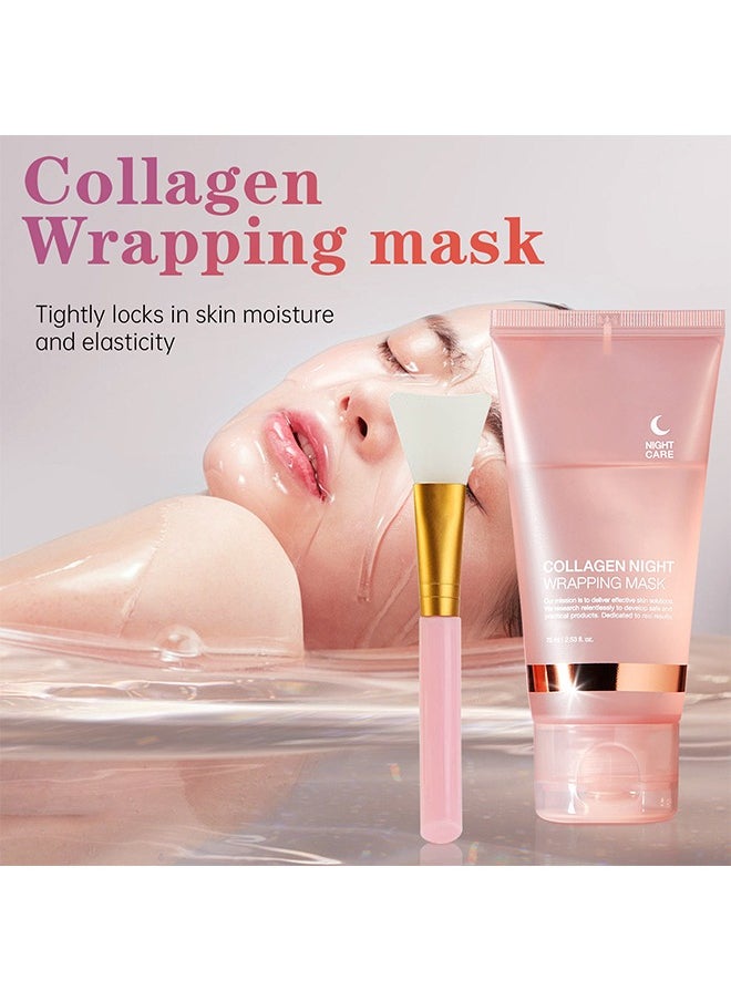 Hydrolyzed Collagen , Overnight Peel Off Hydrolyzed Collagen Facial Mask for Elasticity & Hydration, Tight Skin, Reduce Sagging & Dullness, 75ML(Brush Included) - pzsku/ZD1E81D2FB9E2ED92BC0BZ/45/_/1740041376/ad1f9763-3112-4b1c-b876-e92cab5d7c98