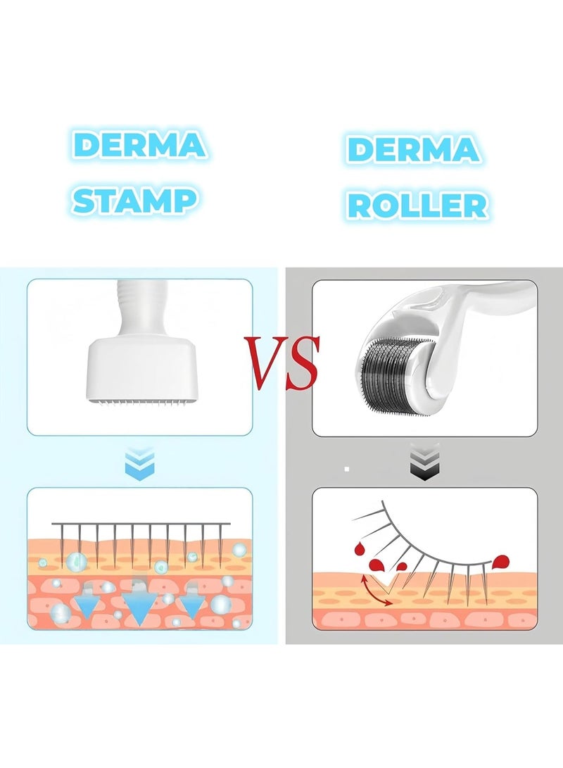 Adjustable facial derma roller – a skincare tool with 140 titanium microneedles for home use - Image 4