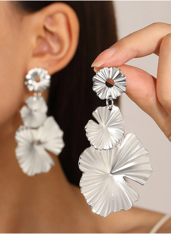 تايك تو Retro Big Pendant Earrings