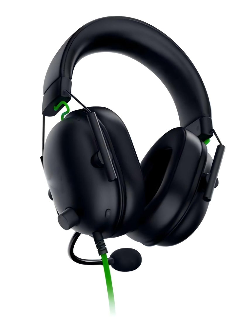 سماعة الألعاب V2 X: صوت محيطي 7.1، مكبرات صوت 50 مم، وسادة من إسفنج الذاكرة، متوافقة مع أجهزة الكمبيوتر الشخصية، بلاي ستيشن 4، بلاي ستيشن 5، نينتندو سويتش، إكس بوكس ​​ون، إكس بوكس ​​سيريس إكس/إس، الهواتف المحمولة، منفذ صوت 3.5 مم، لون أسود كلاسيكي - Image 2