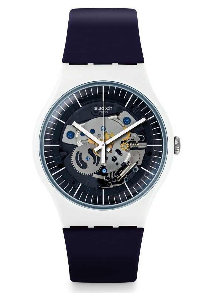 Swatch Unisex Siliblue Quartz Movement Water Resistant Wrist Watch - 41 Mm  - Image 1