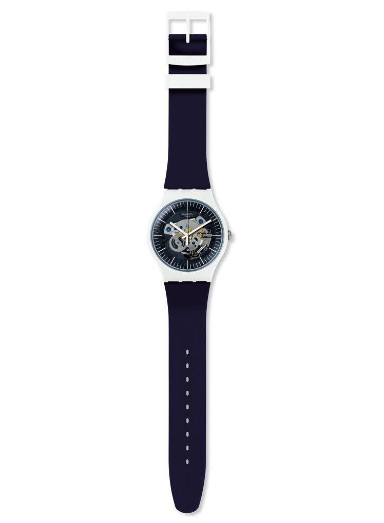 Swatch Unisex Siliblue Quartz Movement Water Resistant Wrist Watch - 41 Mm  - Image 2