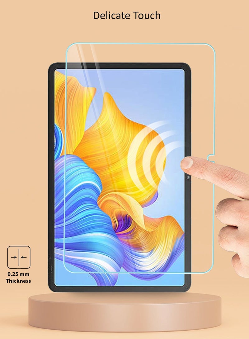 Techie 2 Pack Honor Pad 8 12 inch 2022 HD Clear Tempered Glass Screen Protector Bubble Free Easy Installation - Image 4