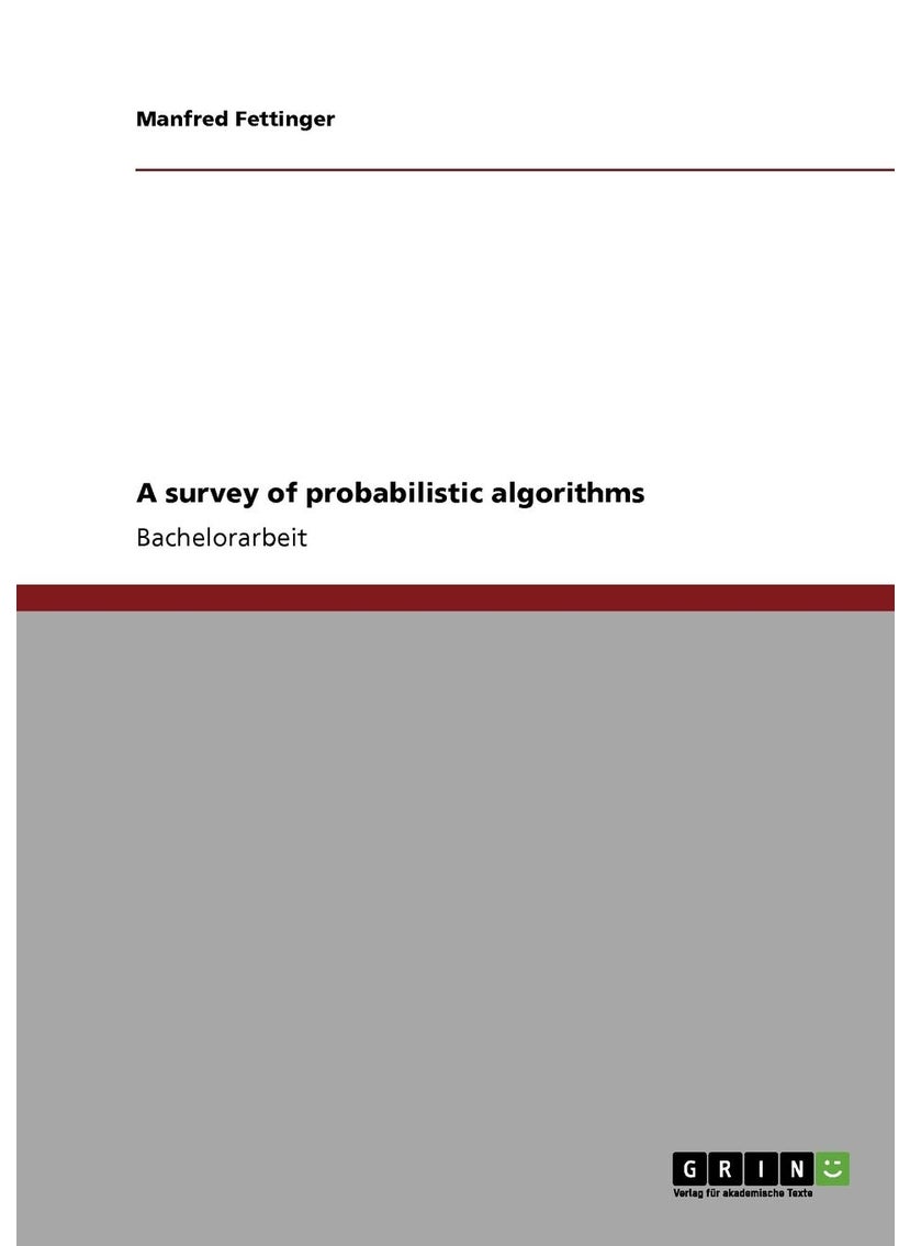 A survey of probabilistic algorithms 