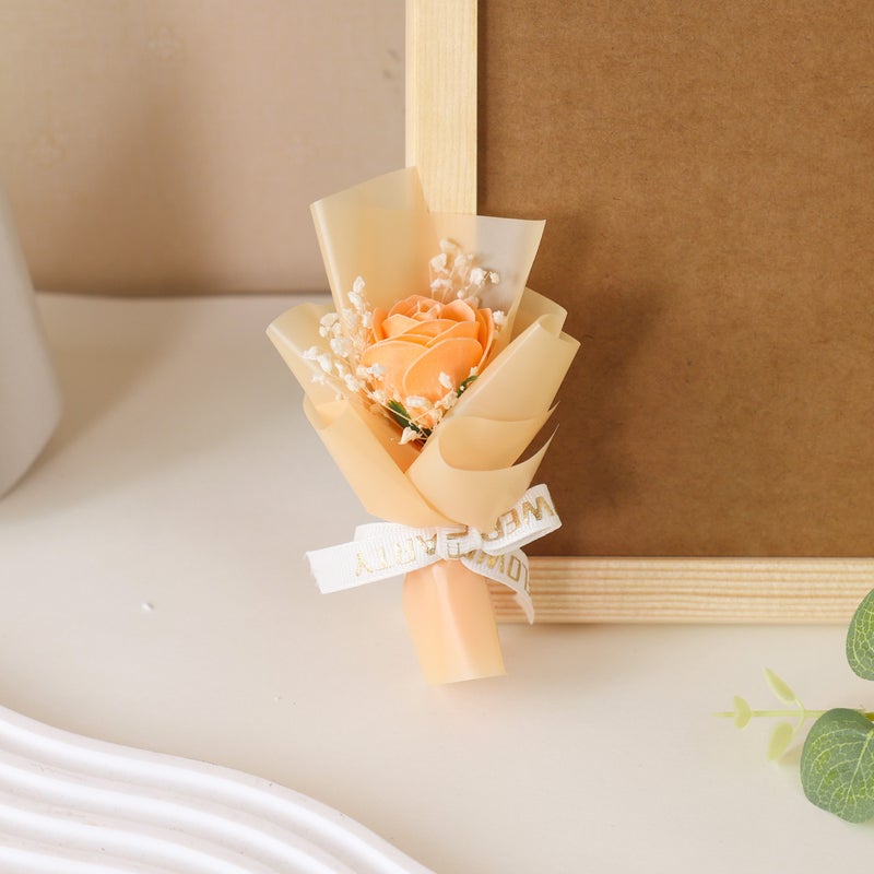 Christmas Mini Bouquet Soap Rose Eternal Baby'S Breath Dried Flowers Small Fresh Mini Decoration Gift - Image 1