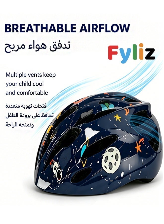 Fyliz Kid Bike Helmet for Kids 1-8 Years Old, Kids Helmets Ages 1-2/2-4/3-5/5-8,Skateboard Helmets Kid Bike Helmets for Youth Boys and Girls - Image 3