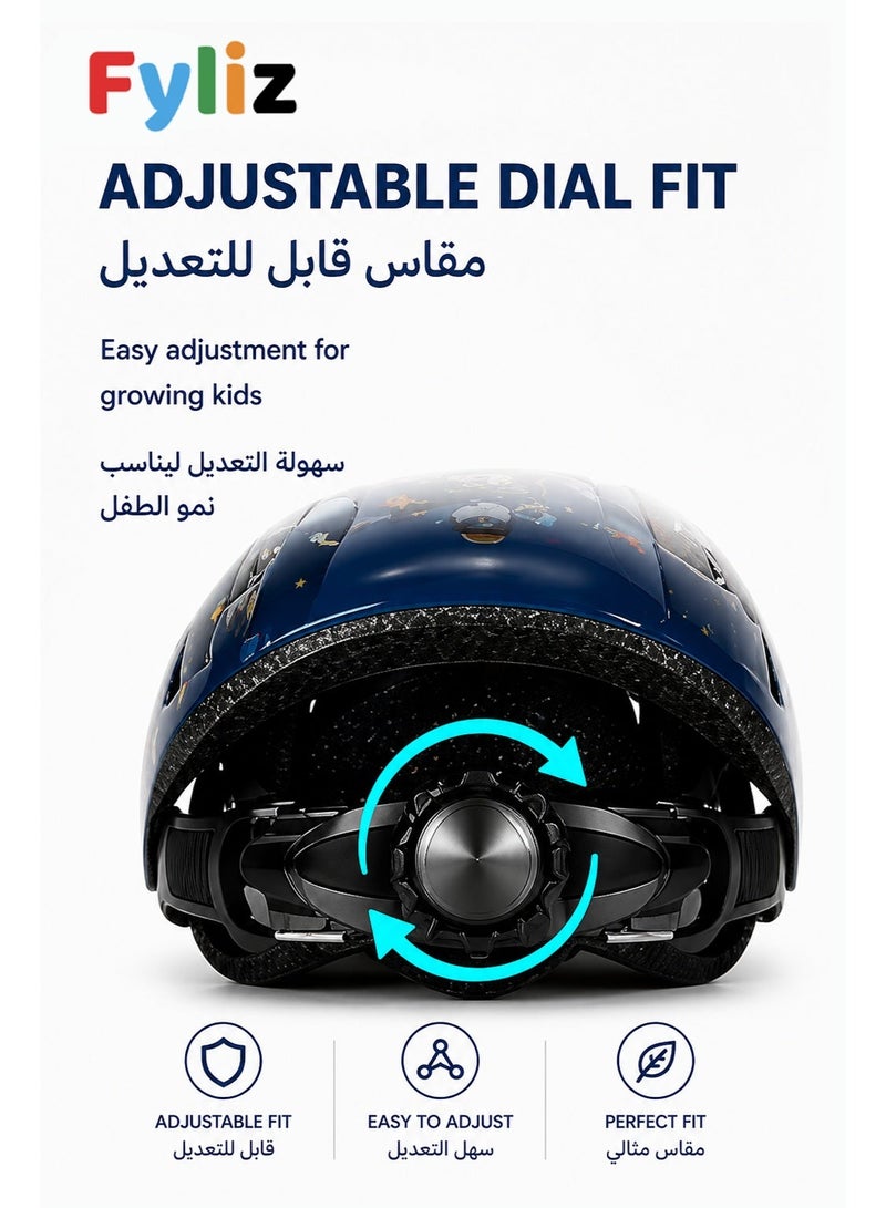 Fyliz Kid Bike Helmet for Kids 1-8 Years Old, Kids Helmets Ages 1-2/2-4/3-5/5-8,Skateboard Helmets Kid Bike Helmets for Youth Boys and Girls - Image 5