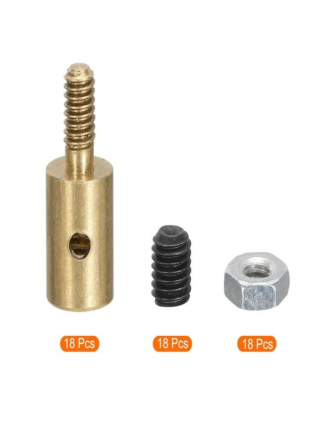 ميكسينيتي وصلات ربط ذراع سيرفو من ميكانكسيتي، قضيب دفع قابل للتعديل مع صامولة وبرغي للطائرات التي يتم التحكم بها عن بُعد، 18 قطعة بقطر 4 × 1.2 مم - Image 3