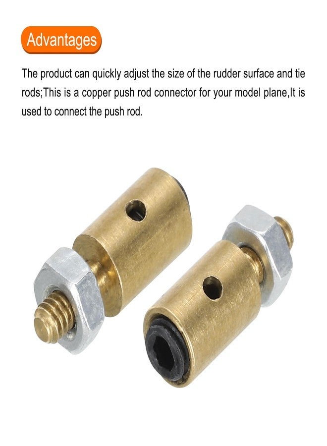 ميكسينيتي وصلات ربط ذراع سيرفو من ميكانكسيتي، قضيب دفع قابل للتعديل مع صامولة وبرغي للطائرات التي يتم التحكم بها عن بُعد، 18 قطعة بقطر 4 × 1.2 مم - Image 4