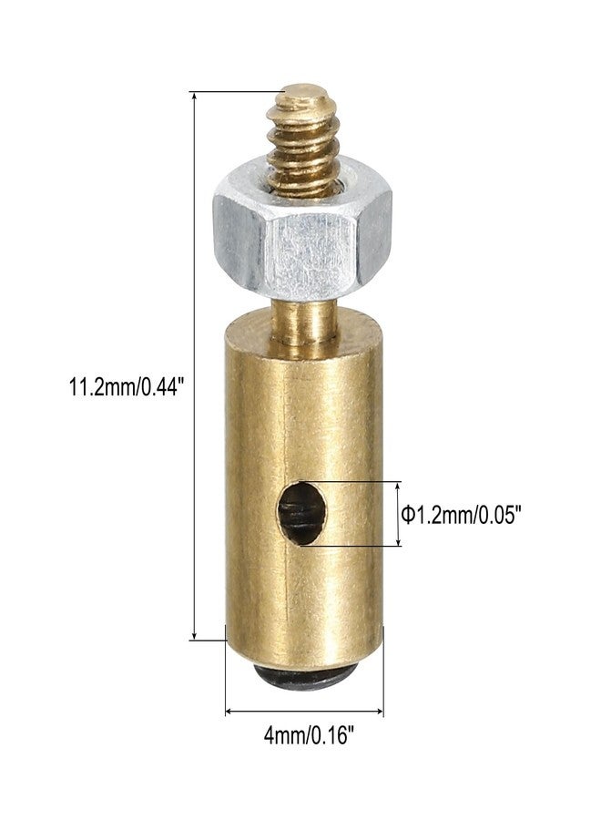 ميكسينيتي وصلات ربط ذراع سيرفو من ميكانكسيتي، قضيب دفع قابل للتعديل مع صامولة وبرغي للطائرات التي يتم التحكم بها عن بُعد، 18 قطعة بقطر 4 × 1.2 مم - Image 2