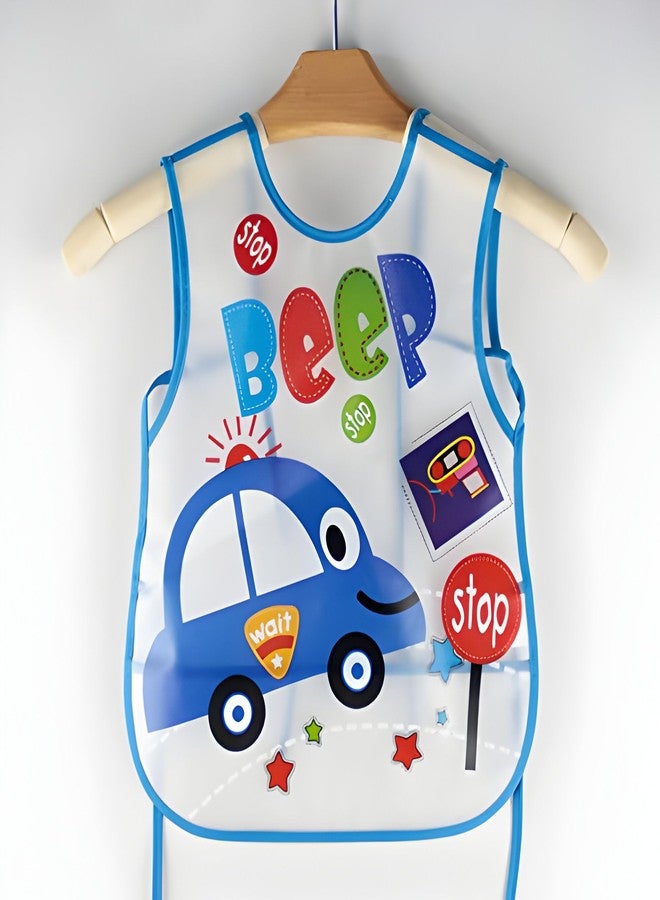 Uber World Waterproof Apron | Plastic Bib | Feeding Bibs | Washable and Reusable | Baby Feeding Products |Full Torso Coverage Apron for Toddlers 1-5 Year (3) - Image 3