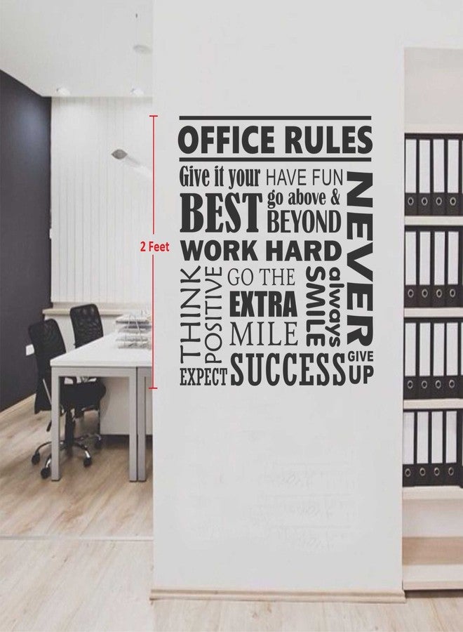 Asmi Collections Self Adhesive Wall Stickers Motivational Quotes AT034 - Image 2