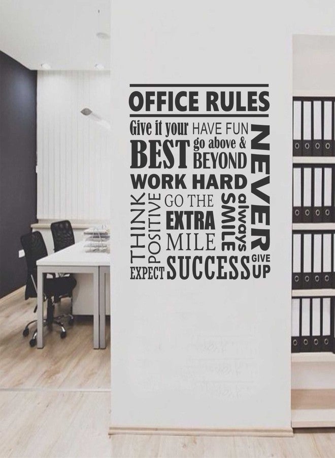 Asmi Collections Self Adhesive Wall Stickers Motivational Quotes AT034 - Image 1