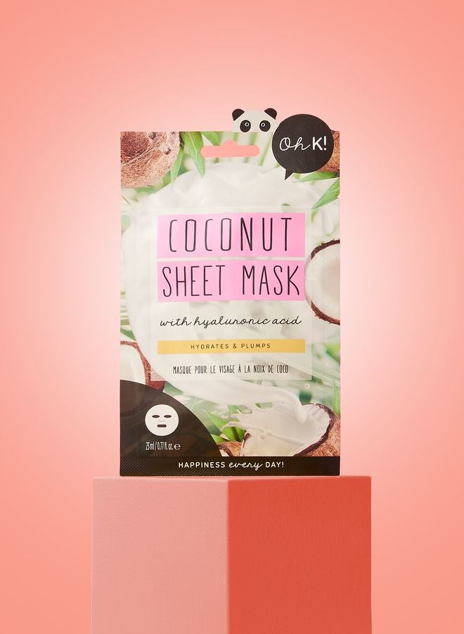 Oh K! Coconut Sheet Mask with Hylauronic Acid - Image 4