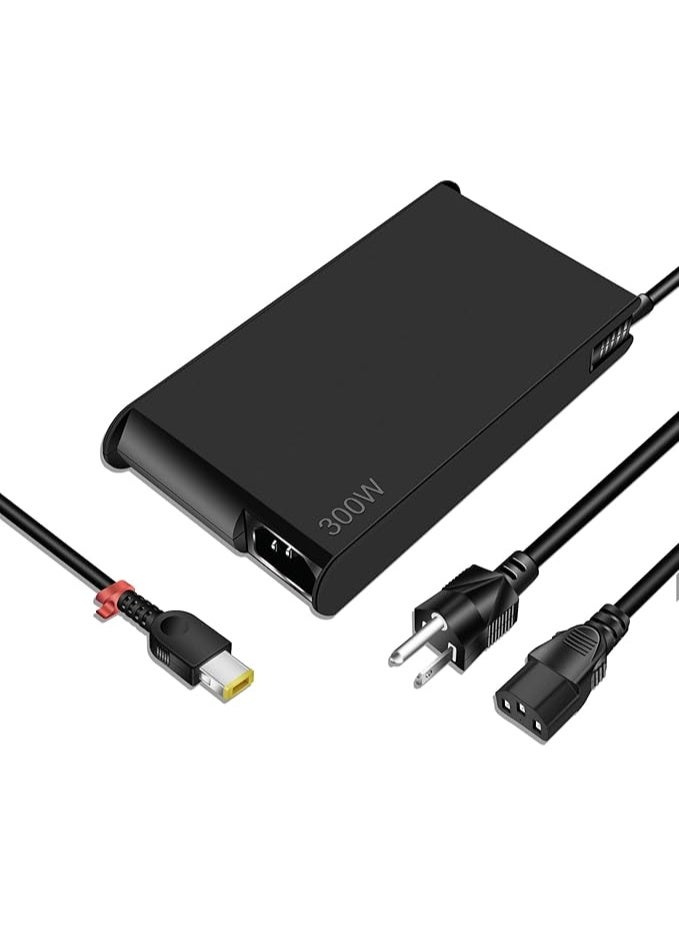 Terabyte 300W AC Charger for Lenovo Legion Pro 5 5i 7 7i Legion Slim 7 7i 5 5i Legion 7 7i 5 5i Lenovo 300W Charger ADL300SDC3A Power Supply Adapter Cord - Image 1