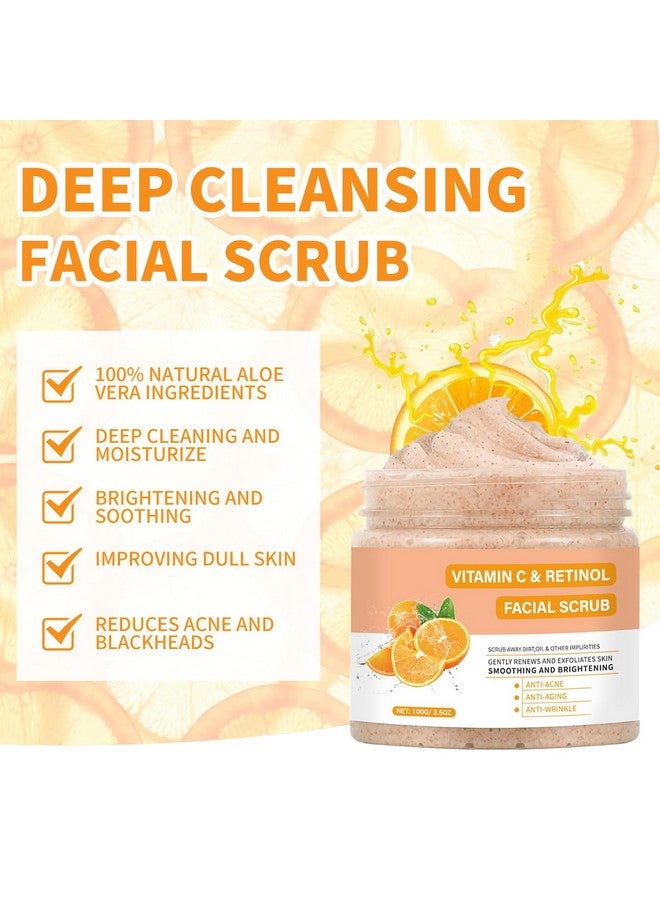 IREV Vitamin C Face Scrub, Exfoliating Facial Wash with Retinol, Face Scrub,Facial Exfoliating Scrub, Facial Scrubs for Women,Deep Cleansing Face Wash Cleanser for Women Men - Image 4