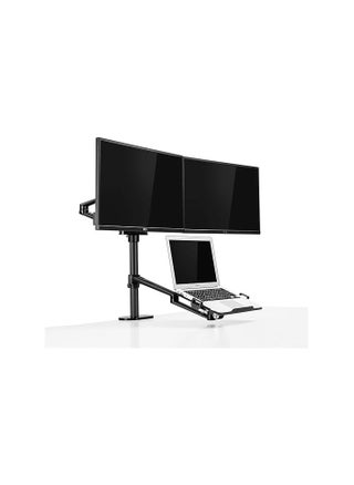 3-in-1 Adjustable Laptop and Dual Monitor Stand – Fits 12” to 17” Laptops, Holds Two 27” Screens – Black Aluminum - pzsku/ZD1E8F58D43F515CE20B4Z/45/1748855285/2005b2ec-8e42-471f-903b-4d7411c8879c