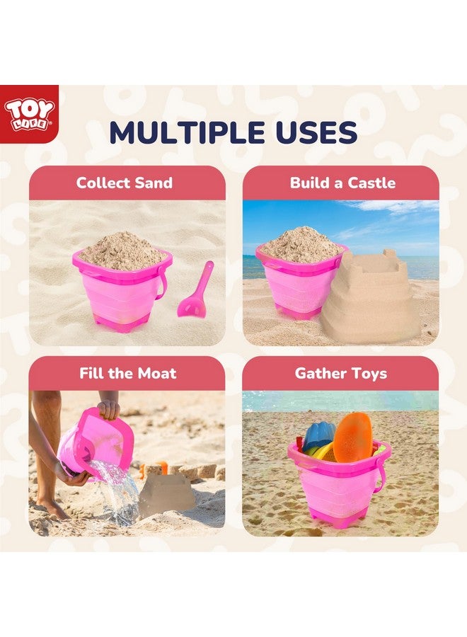 Toy Beach Toys Sand Toys Sandbox Toys Beach Toys For Toddlers 1 3 Beach Toys For Kids Ages 4 8 Sand Bucket Baby Beach Toys Sand Castle Building Kit Beach Bucket Summer Toys - Image 5