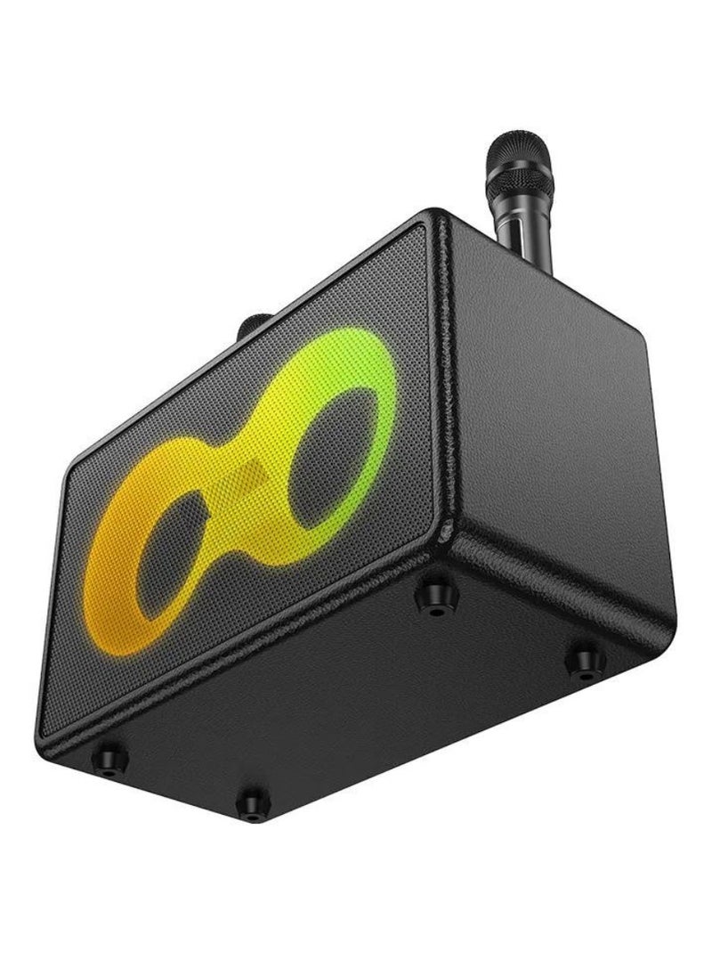 ELTRAZONE - Portable Bluetooth Speaker with Dual 15W Full-Range Drivers, 5W Tweeter & 60W Peak Output | Dual Wireless Microphones | RGB Strobe Lights | 2×3000mAh Battery | USB-C Fast Charging | 6H Music / 8H Mic Playtime | TF/USB/AUX Input | Reverb & Echo Control | Party Karaoke Speaker - Image 1