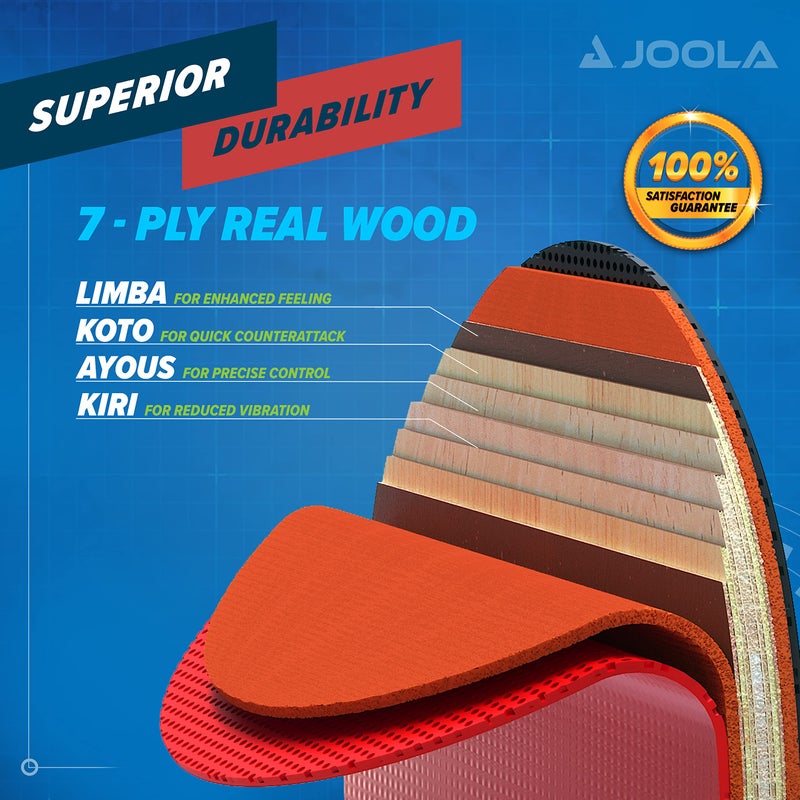 JOOLA Infinity Balance - Advanced Performance Ping Pong Paddle - Competition Ready - Table Tennis Racket for High-Level Training - Designed to Optimize Spin and Control - Image 5