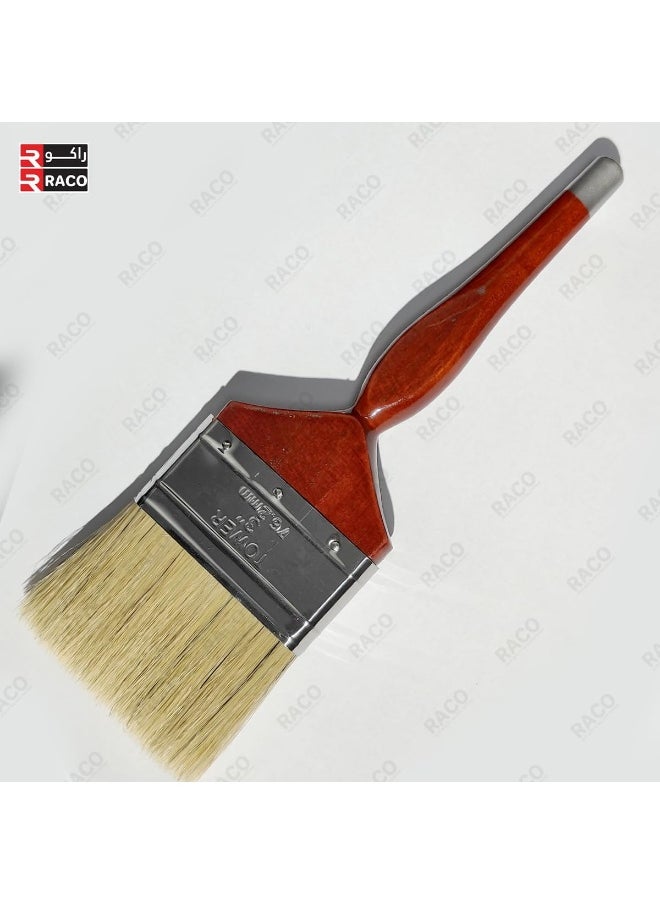 Tower All-Purpose Paint Brushes with Long Bristles and Ergonomic & Comfortable Wooden Handle for Painting, Art & Craft, Dusting, Cleaning